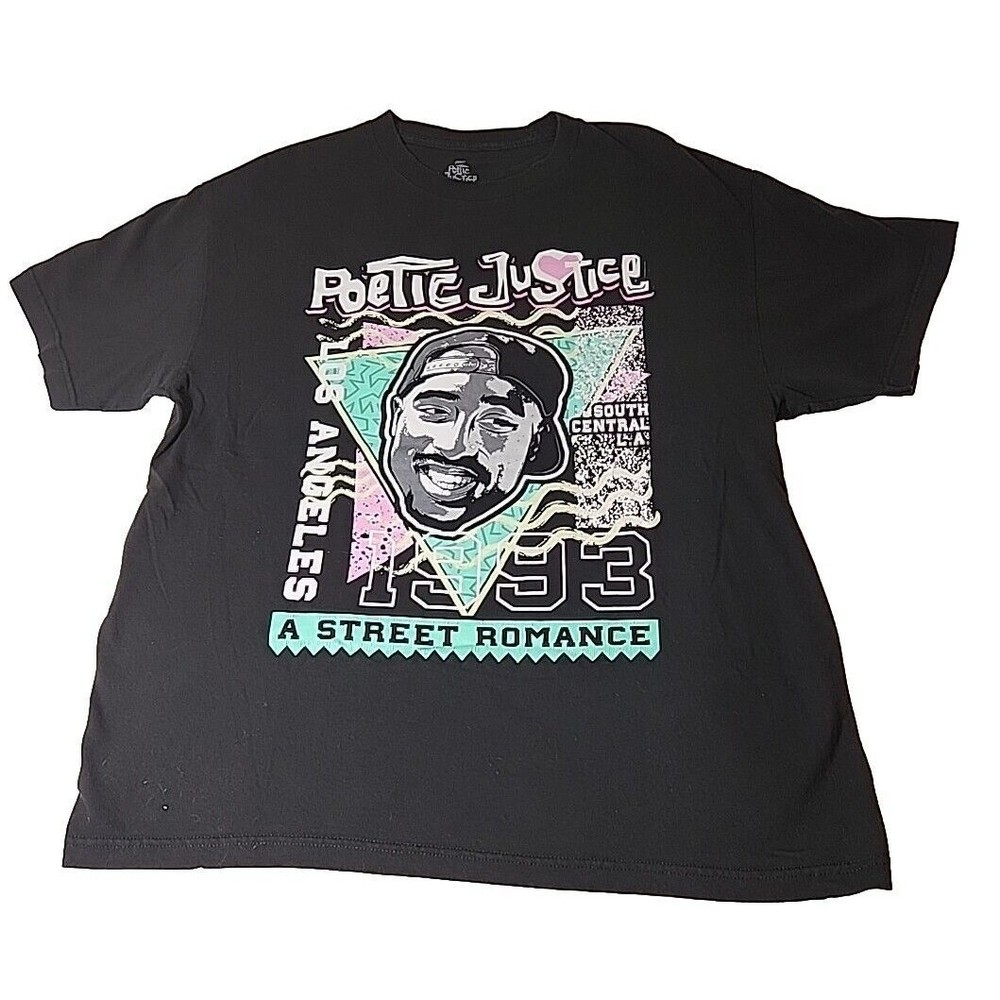 Tupac Shakur Shirt Mens Extra Large Poetic Justice‎ Street Romance 1993 Hip Hop